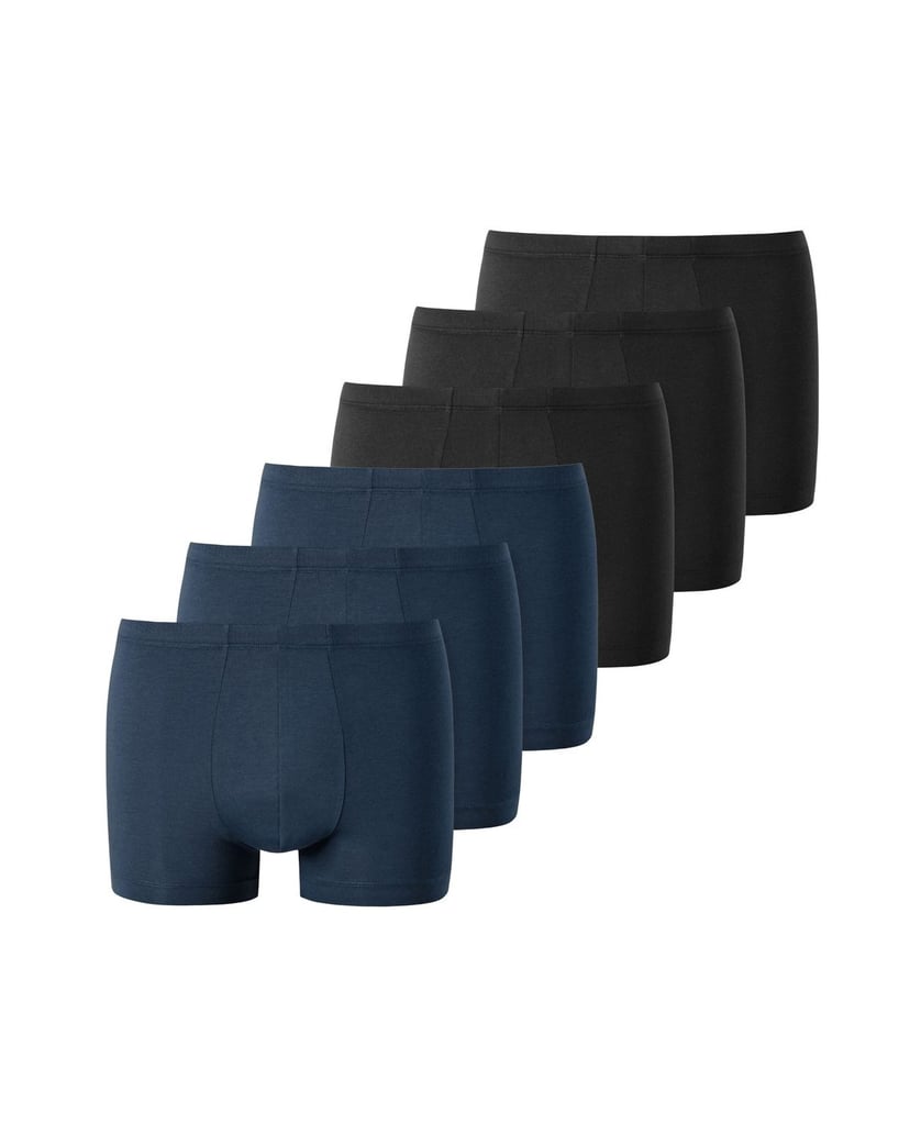 Uncover-by-Schiesser-Herren-Boxershort-6er-Pack-UNCOVER-Cotton-6PACK-Shorts-schwarz