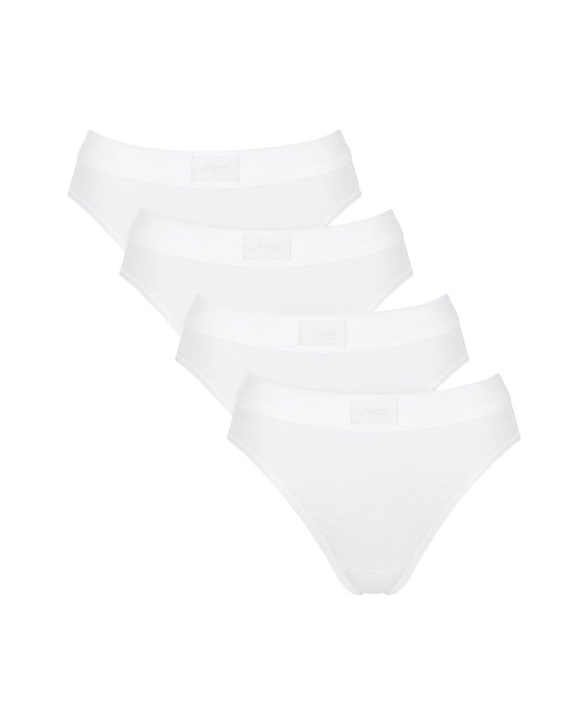 Sloggi-Damen-Slip-4er-Pack-Double-Comfort-Tai-4-schwarz