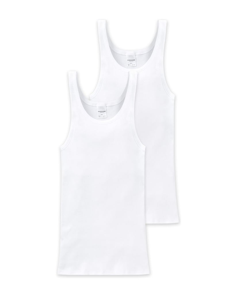 SCHIESSER-Herren-Unterhemd-2er-Pack-weiss