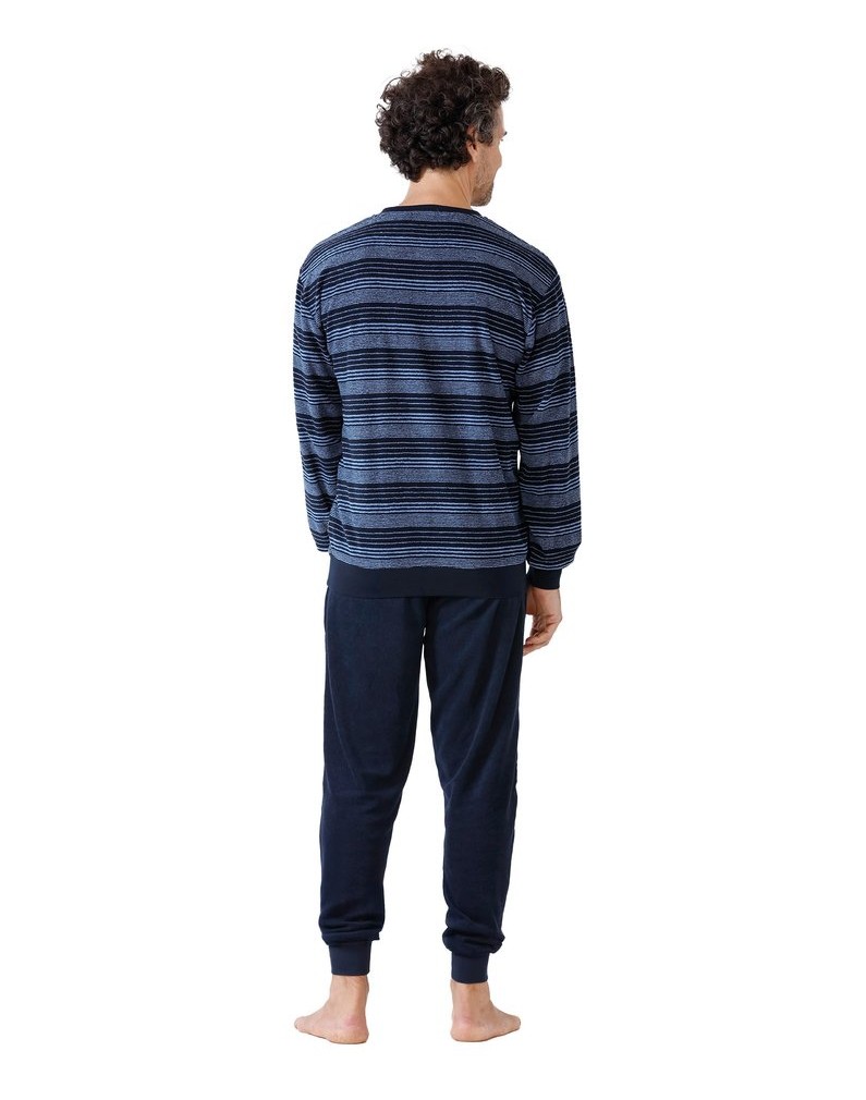 hajo-Herren-Pyjama-blau-