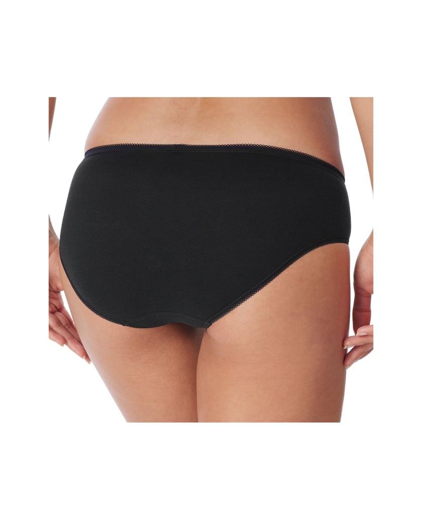 SCHIESSER-Damen-Slip-2er-Pack-Cotton-Essentials-schwarz