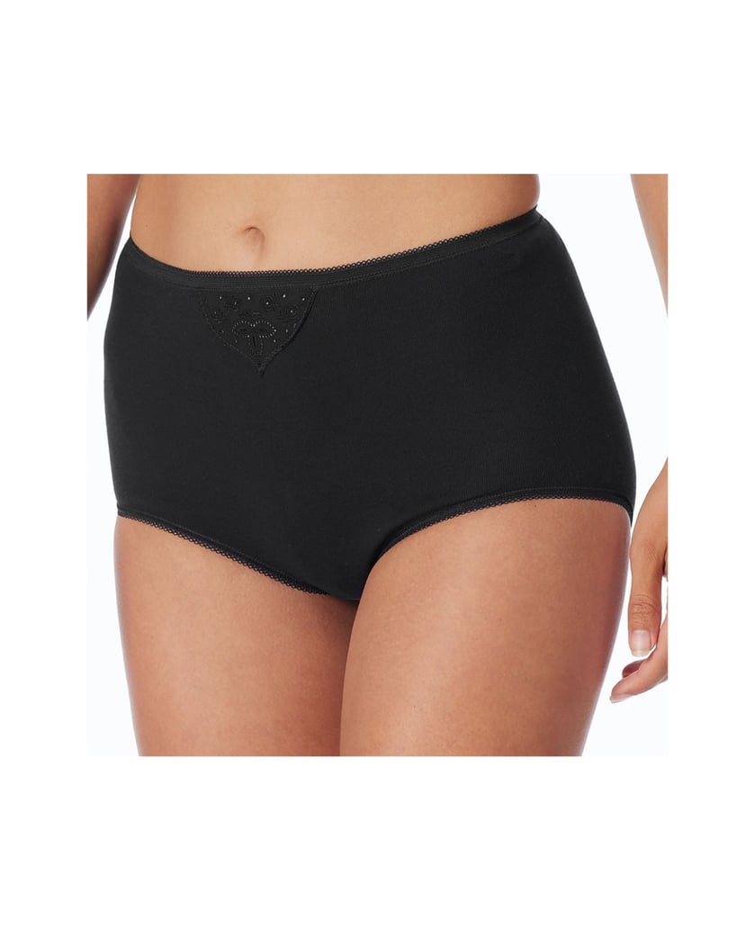 SCHIESSER-Damen-Slip-2er-Pack-Cotton-Essentials-schwarz