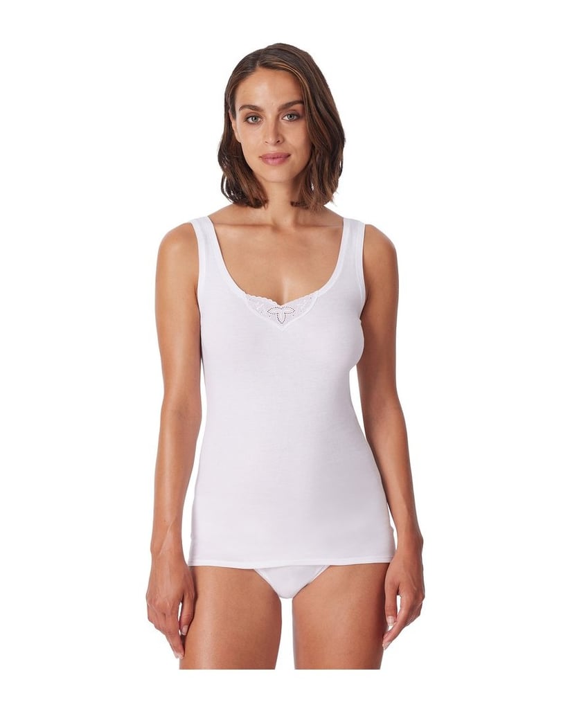 SCHIESSER-Damen-Unterhemd-2er-Pack-Cotton-Essentials-schwarz