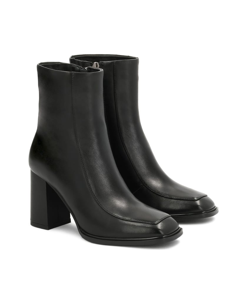 Kazar-Black-leather-boots-with-square-toe-čierna