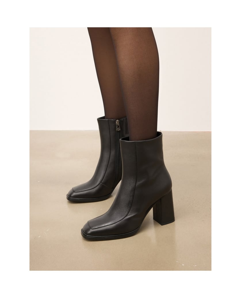 Kazar-Black-leather-boots-with-square-toe-čierna