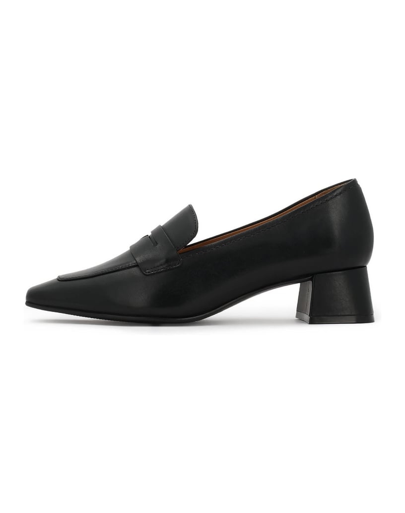 Kazar-Black-pumps-with-a-wide-low-heel-čierna