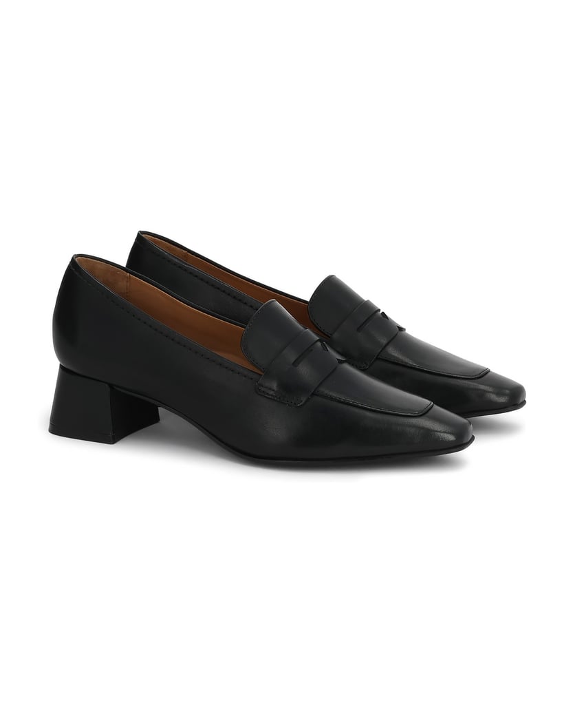 Kazar-Black-pumps-with-a-wide-low-heel-čierna