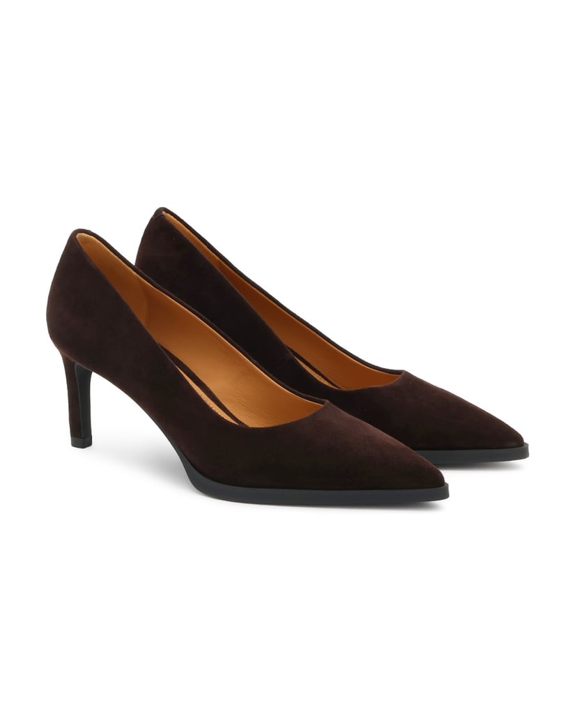 Kazar-Classic-suede-pumps-in-brown-color-hnědá