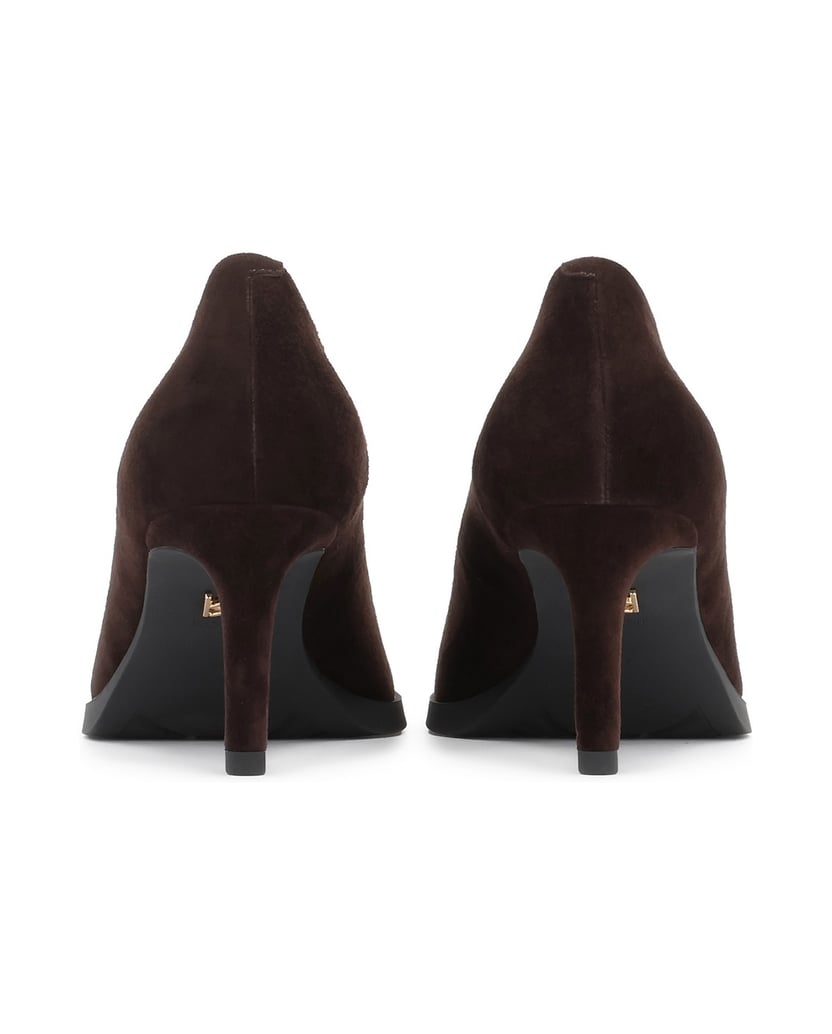 Kazar-Classic-suede-pumps-in-brown-color-hnědá