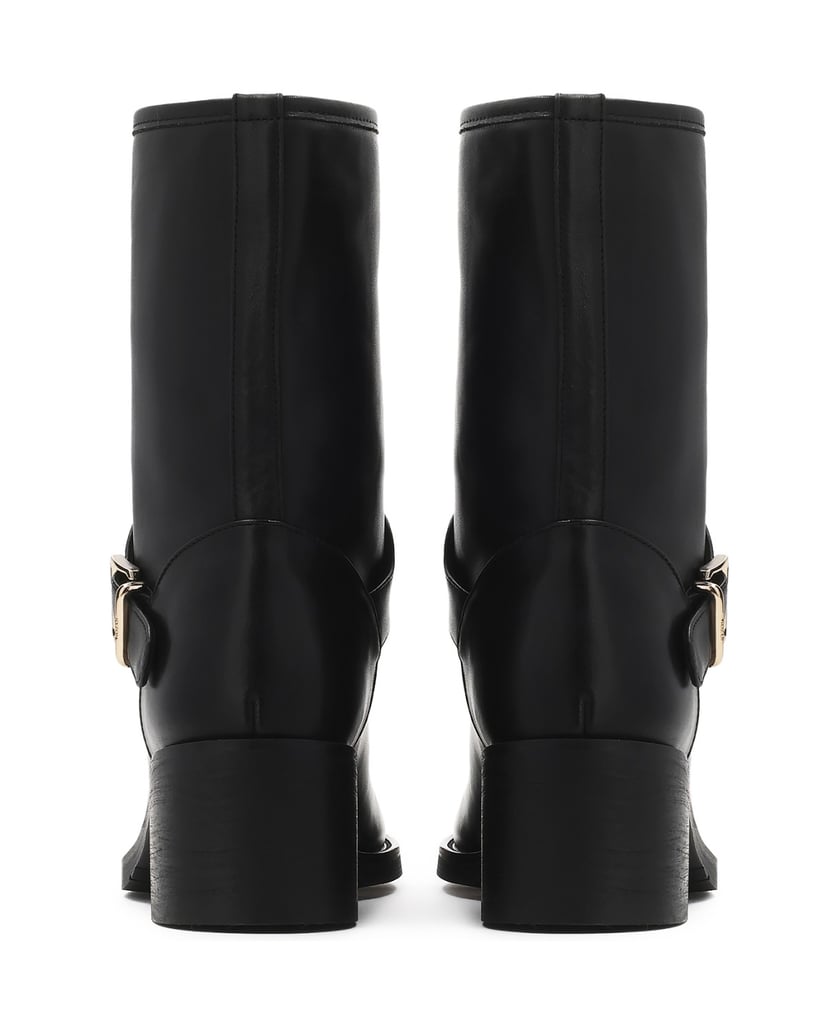 Kazar-Black-leather-boots-with-square-toe-čierna