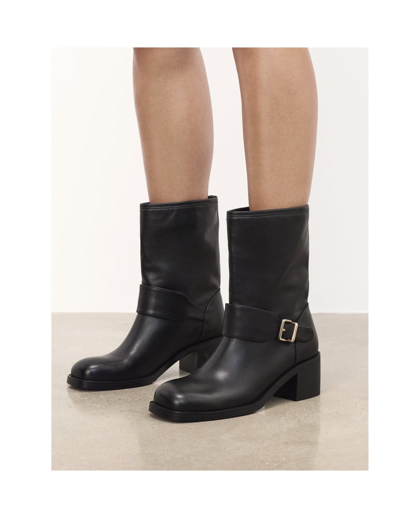Kazar-Black-leather-boots-with-square-toe-čierna