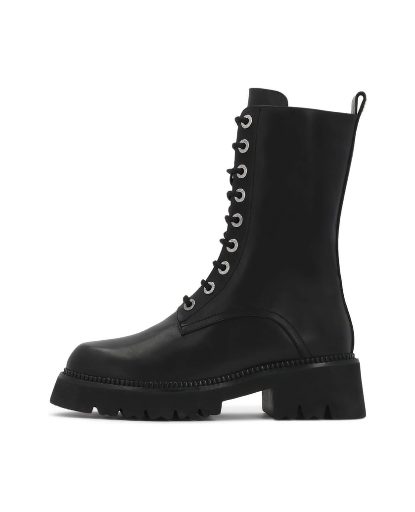 Kazar-Leather-boots-with-lace-up-upper-černá