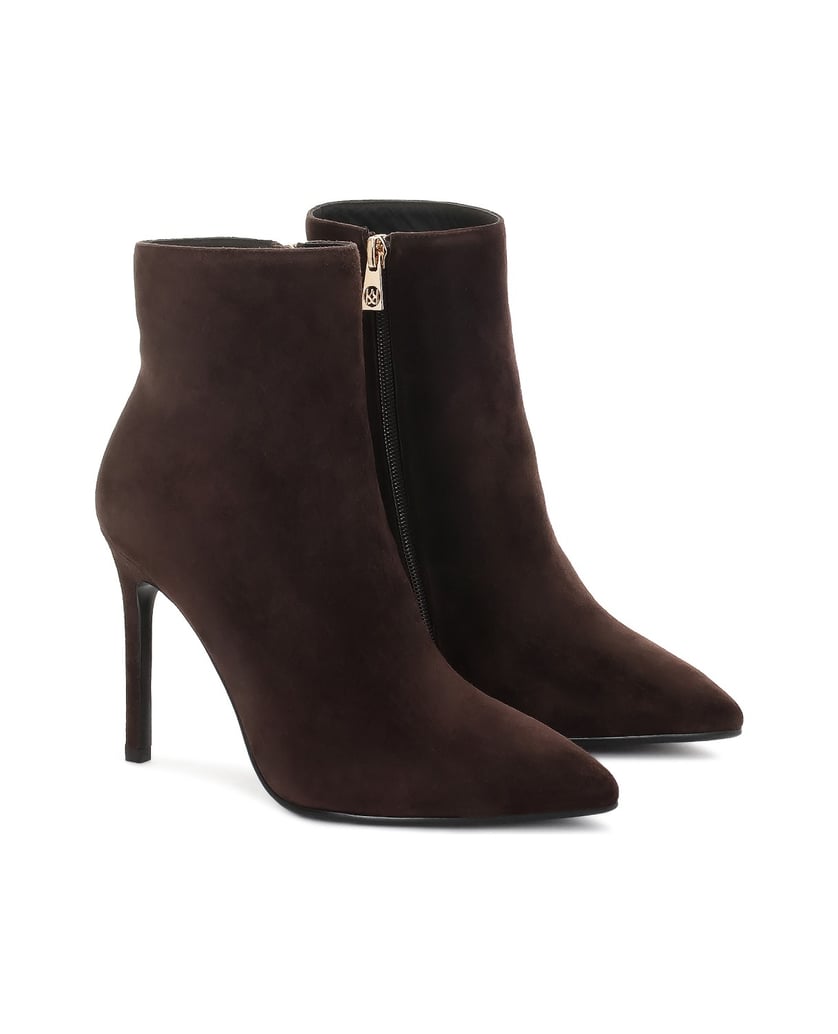 Kazar-Brown-suede-boots-with-a-slender-heel-hnedá