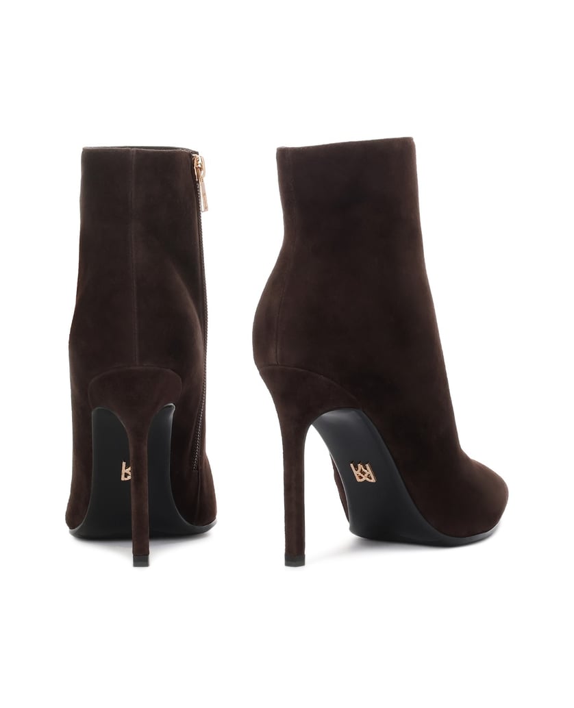 Kazar-Brown-suede-boots-with-a-slender-heel-hnedá