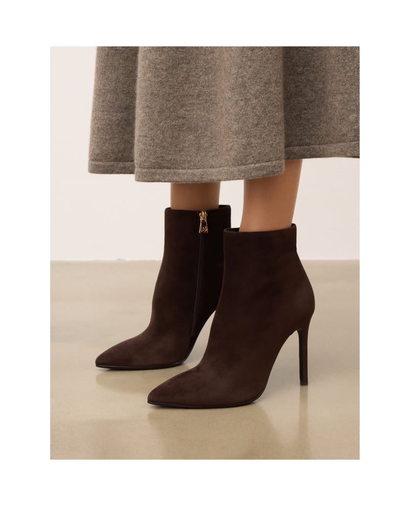 Kazar-Brown-suede-boots-with-a-slender-heel-hnedá