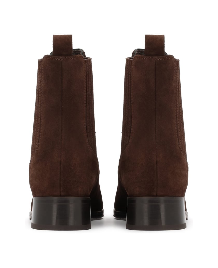 Kazar-Brown-suede-leather-Chelsea-boots-hnedá