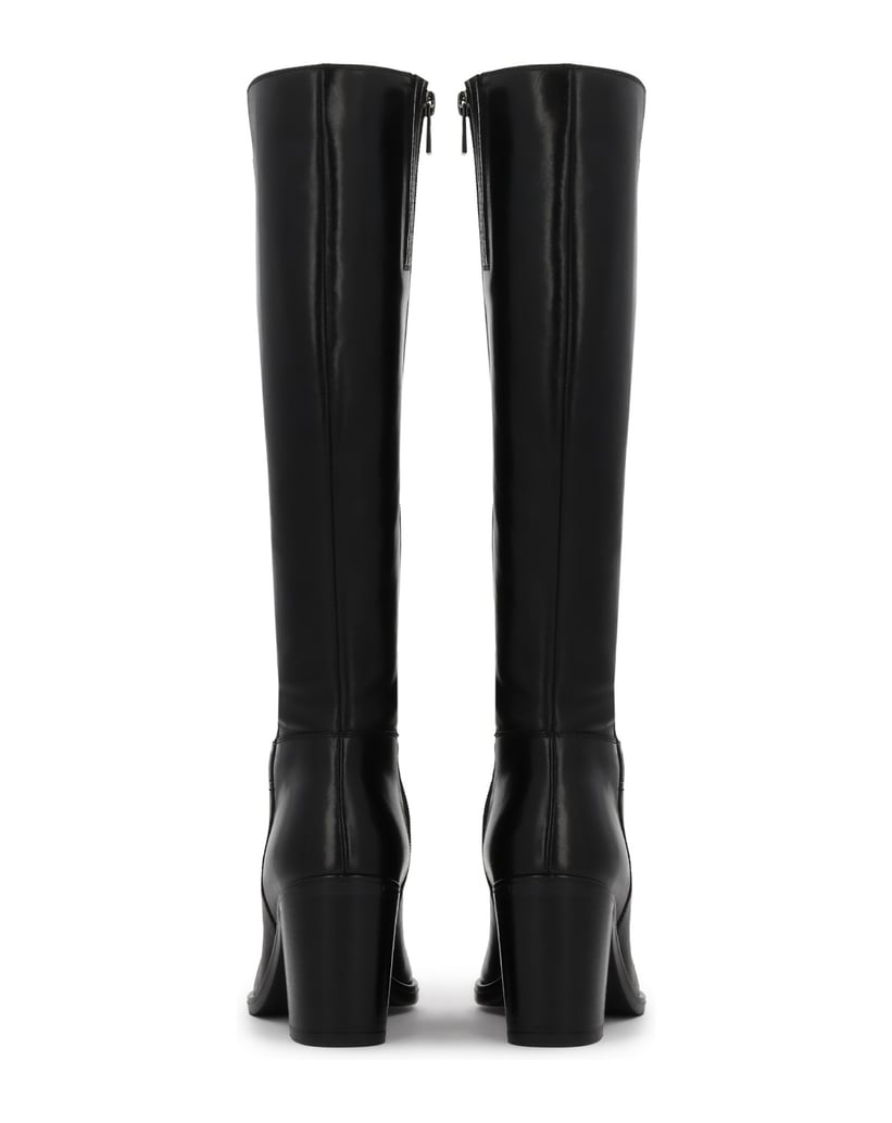 Kazar-Classic-black-boots-with-wide-heels-černá