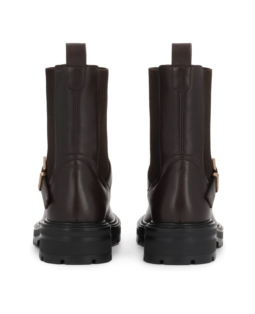 Kazar-Brown-slip-on-boots-in-leather-and-fabric-hnedá