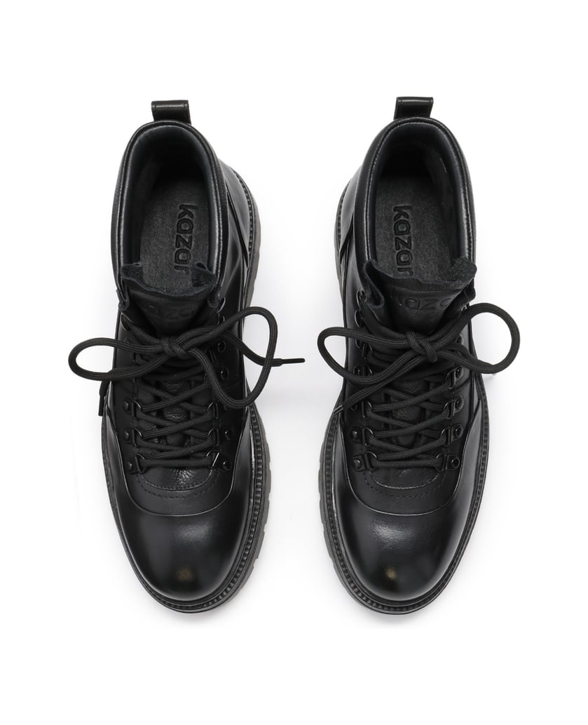Kazar-Black-men's-natural-leather-boots-černá
