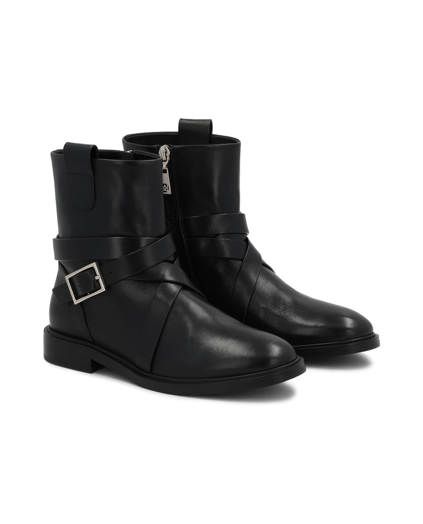 Kazar-Low-top-boots-with-zipper-closure-čierna