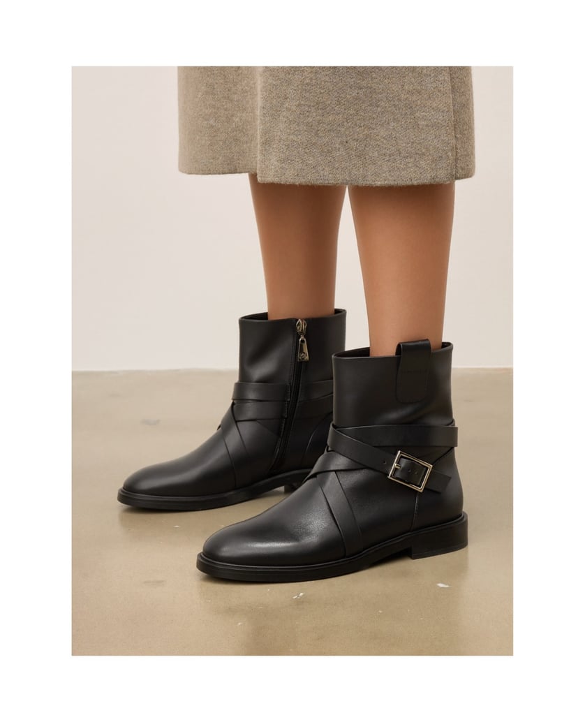 Kazar-Low-top-boots-with-zipper-closure-čierna