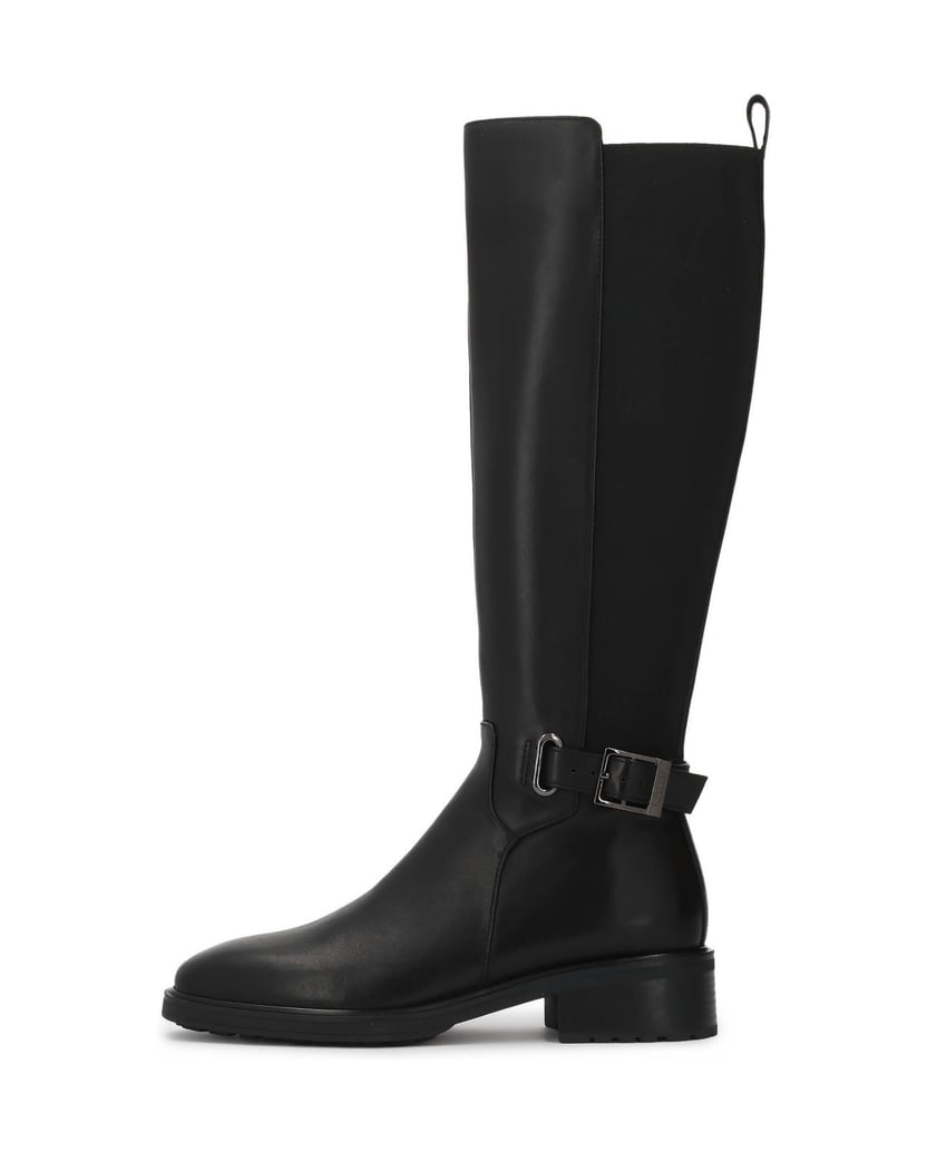 Kazar-Flat-boots-with-elastic-insert-čierna