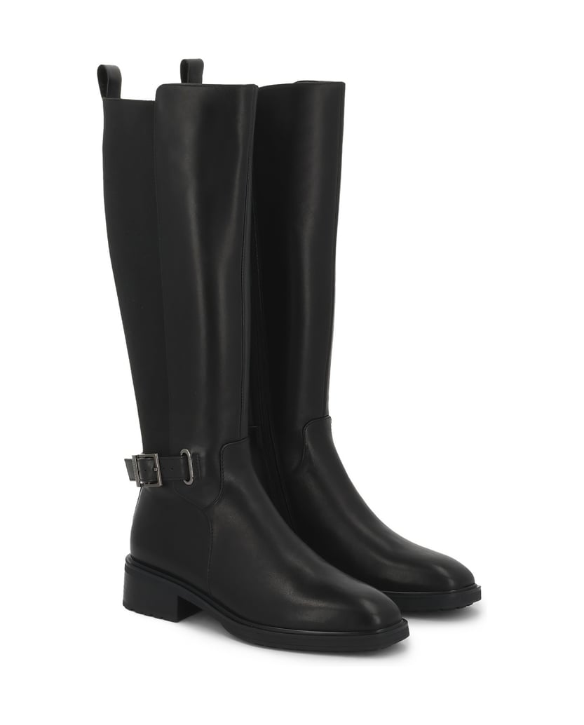 Kazar-Flat-boots-with-elastic-insert-čierna