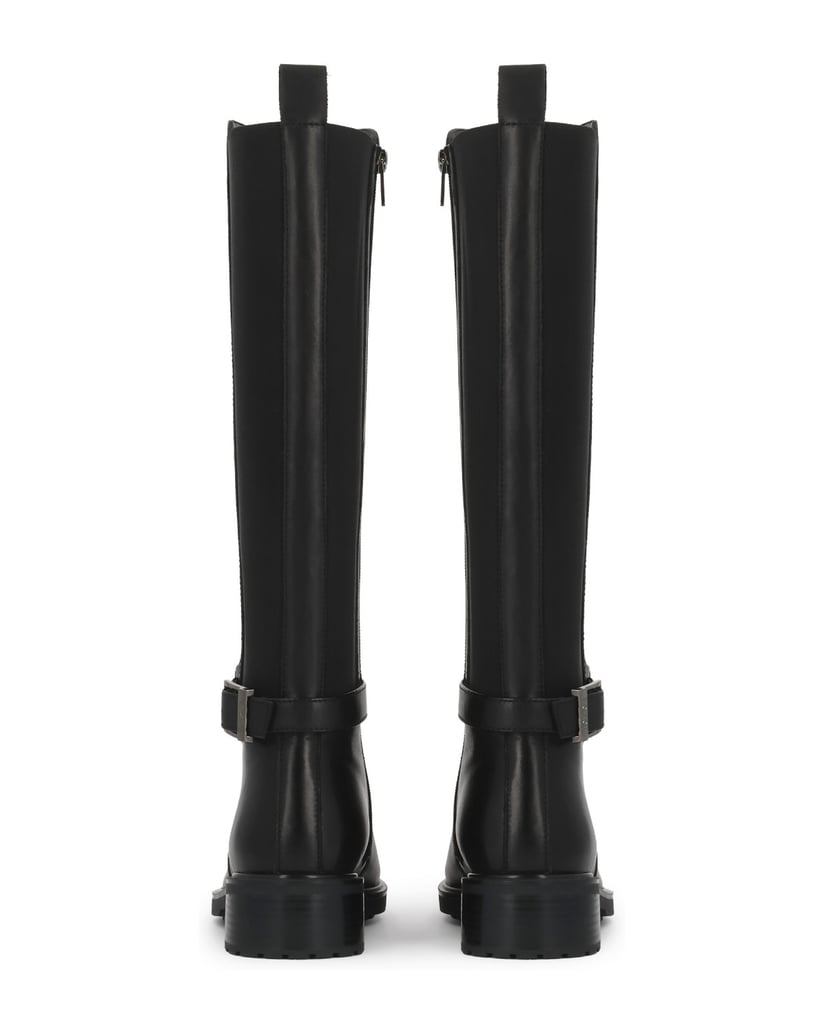 Kazar-Flat-boots-with-elastic-insert-čierna