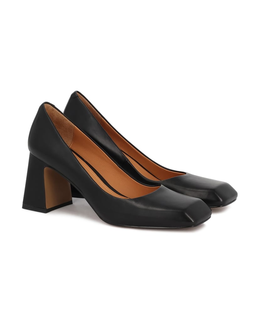 Kazar-Patent-leather-pumps-with-square-toes-černá
