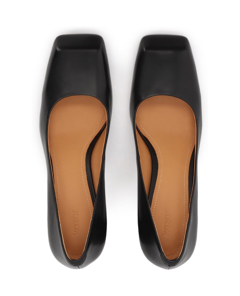 Kazar-Patent-leather-pumps-with-square-toes-černá