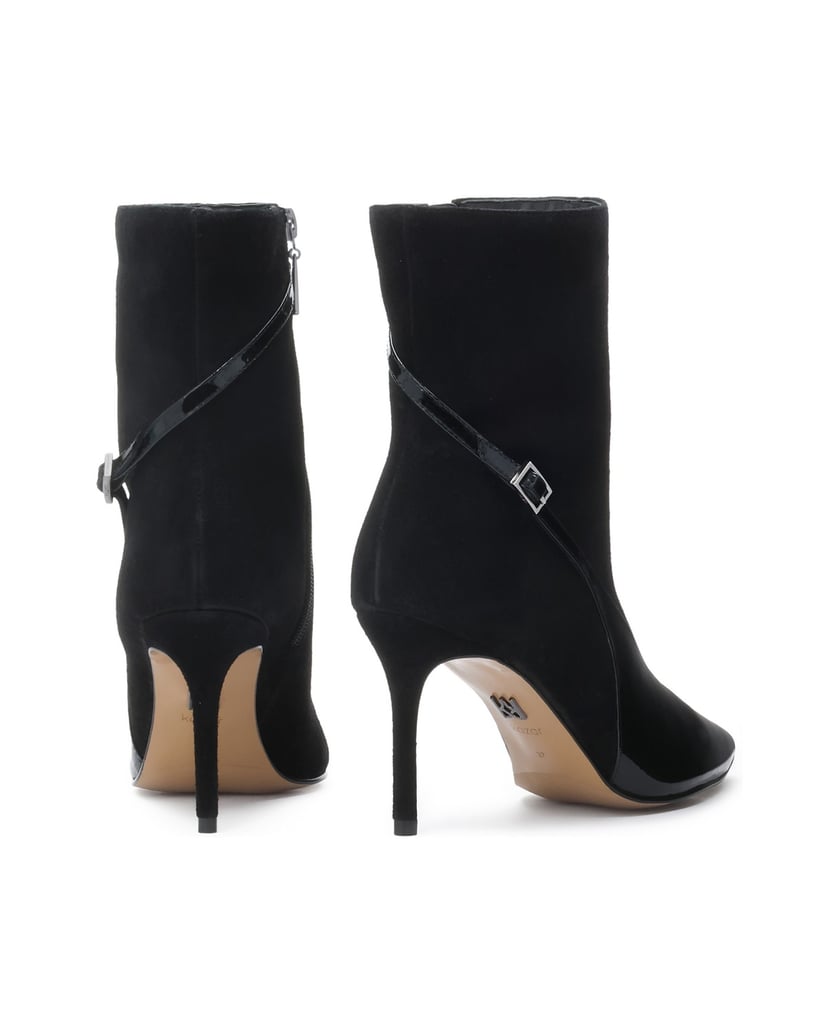 Kazar-Elegant-boots-in-suede-and-patent-leather-černá
