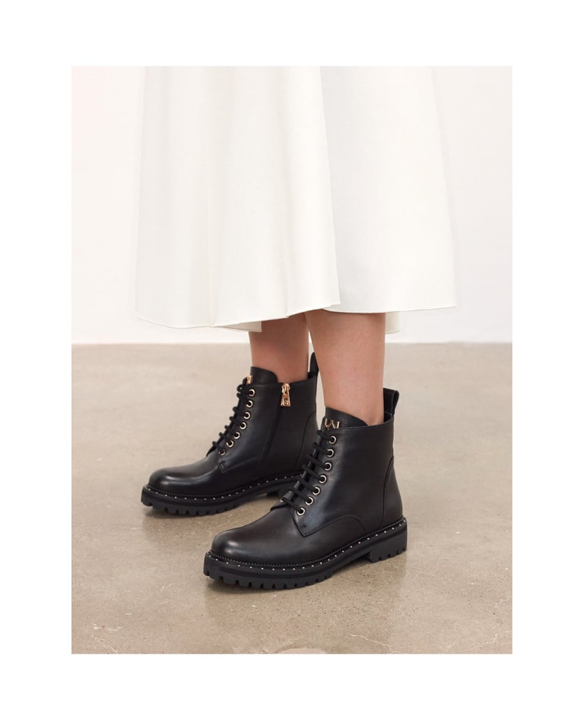 Kazar-Leather-ankle-boots-černá