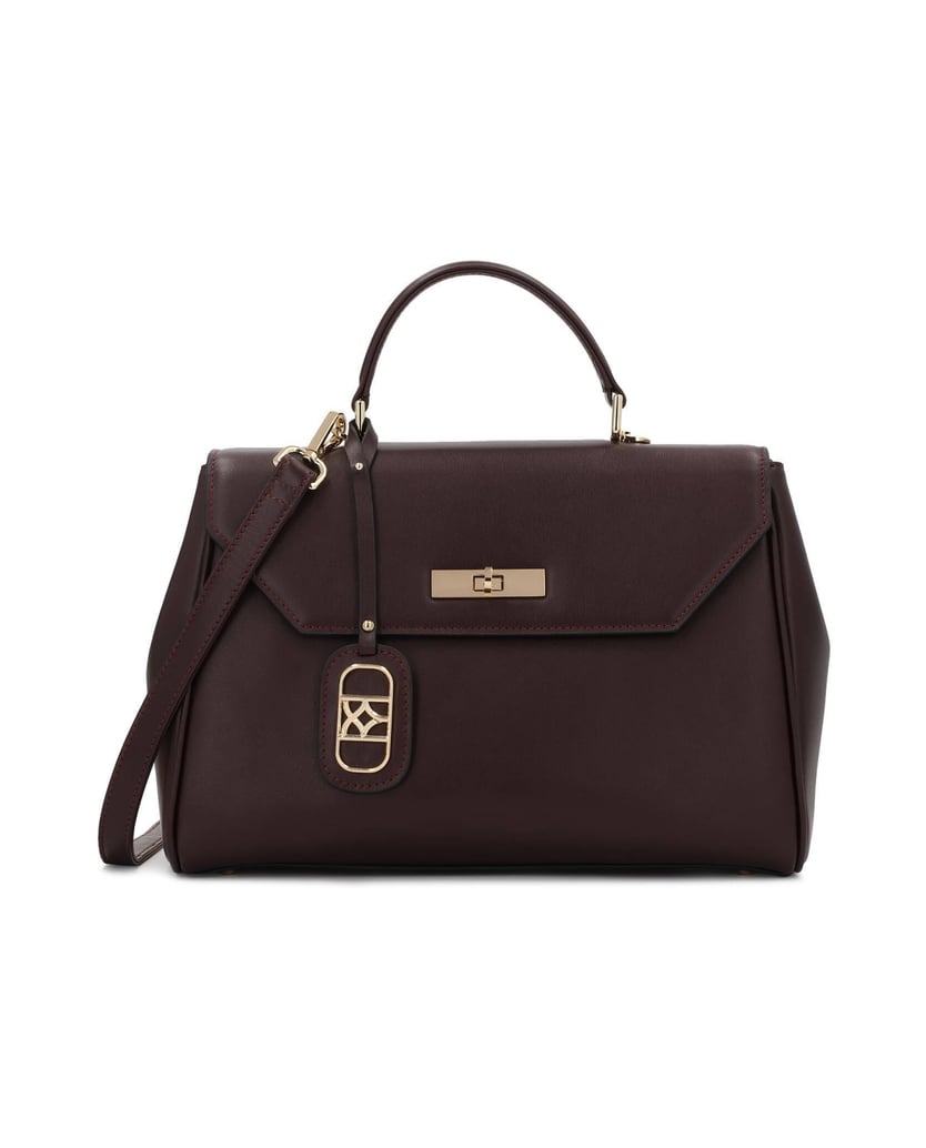 Kazar-Maroon-elegant-leather-handbag-červená