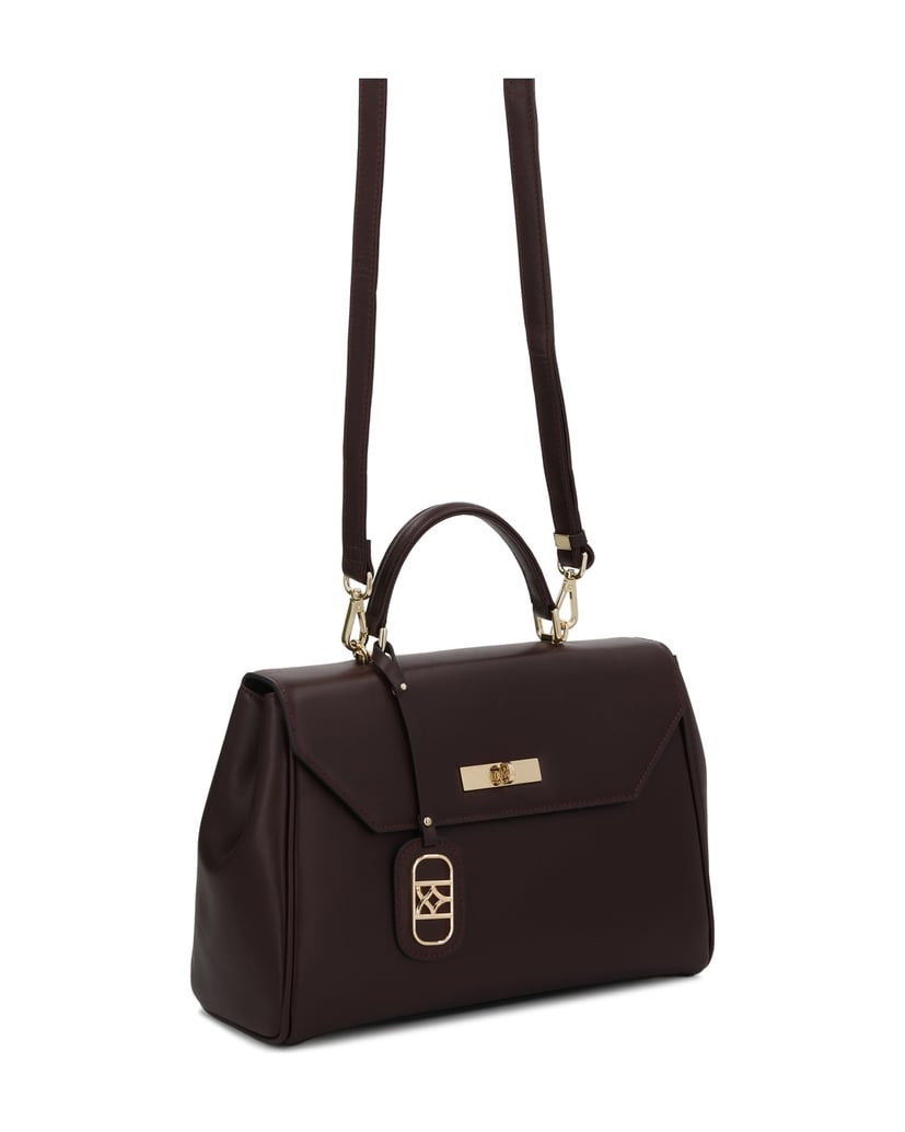 Kazar-Maroon-elegant-leather-handbag-červená