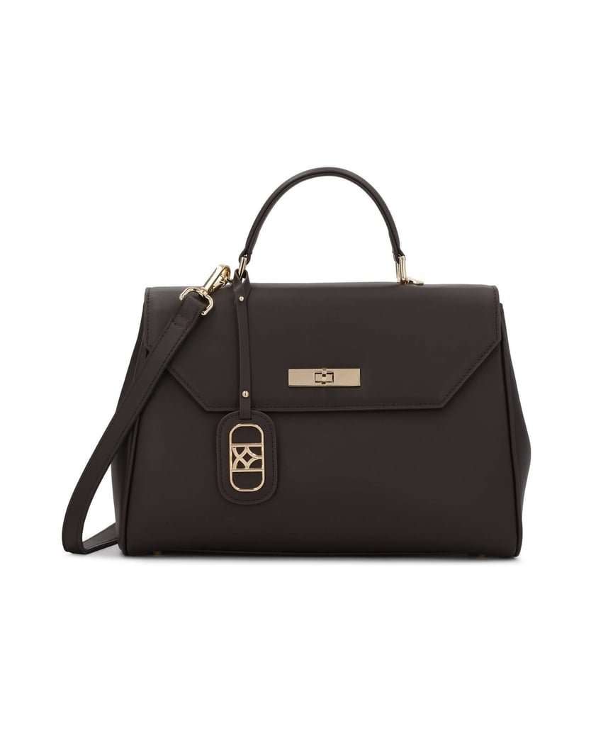 Kazar-Brown-leather-handbag-in-the-shape-of-a-trunk-hnědá