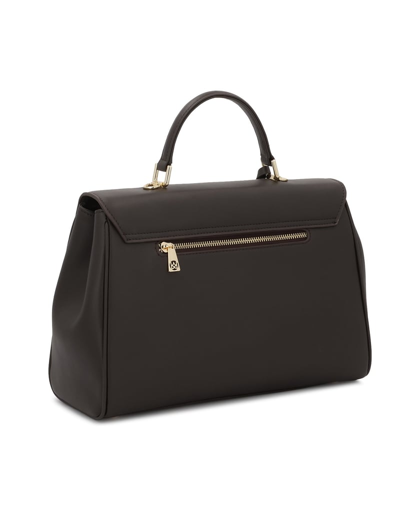 Kazar-Brown-leather-handbag-in-the-shape-of-a-trunk-hnědá