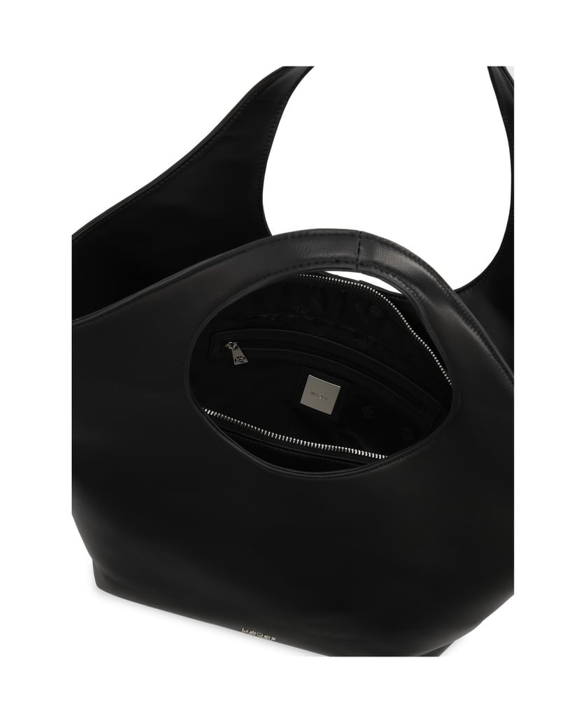 Kazar-Large-leather-shoulder-bag-černá