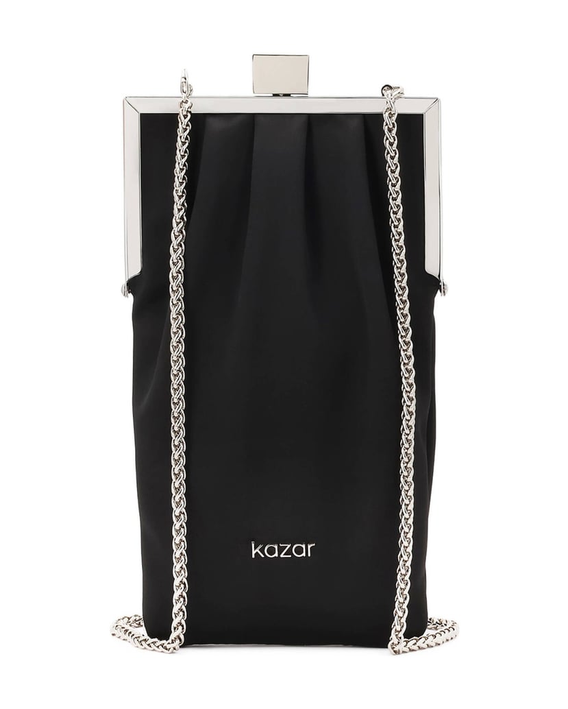 Kazar-Evening-black-fabric-handbag-černá