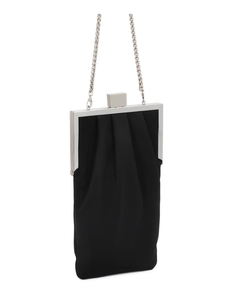 Kazar-Evening-black-fabric-handbag-černá