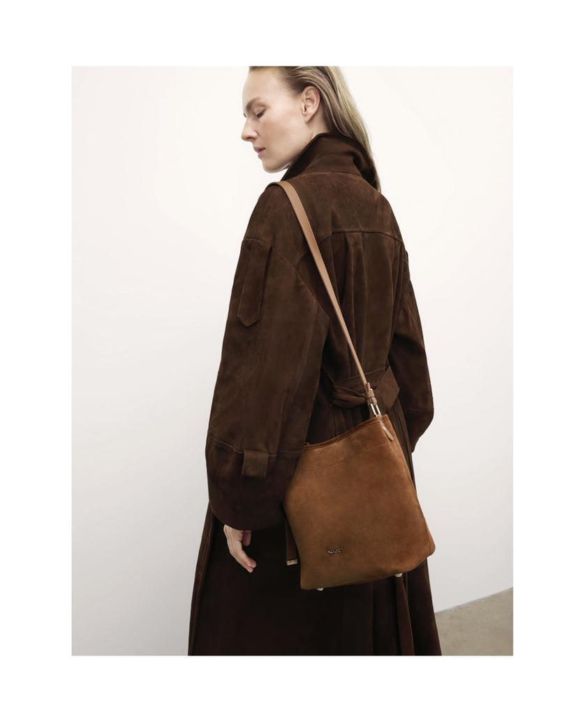 Kazar-Light-brown-suede-hobo-handbag-with-adjustable-handle-velbloudí