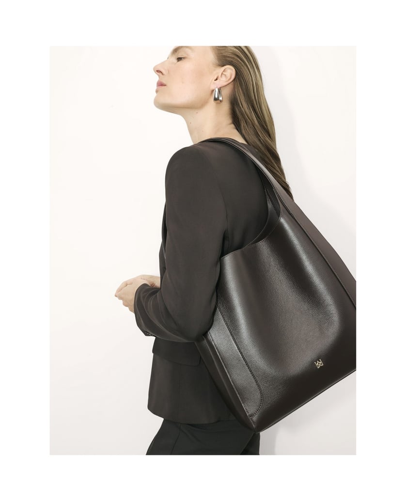 Kazar-Große-braune-Handtasche-mit-langen-Henkeln-braun