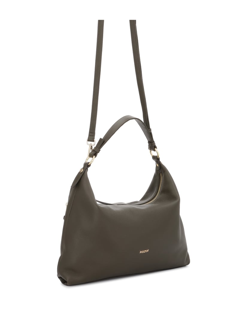 Kazar-Olive-soft-leather-handbag-zelená