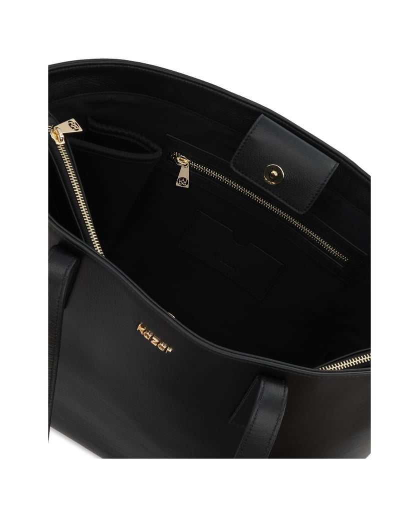 Kazar-Leather-minimalist-shoulder-bag-čierna