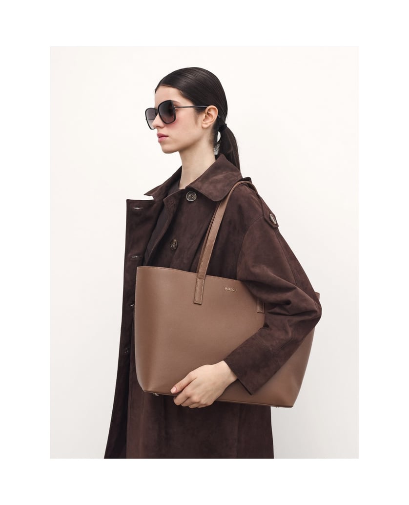 Kazar-Minimalist-brown-shoulder-bag-tmavá-hnedá