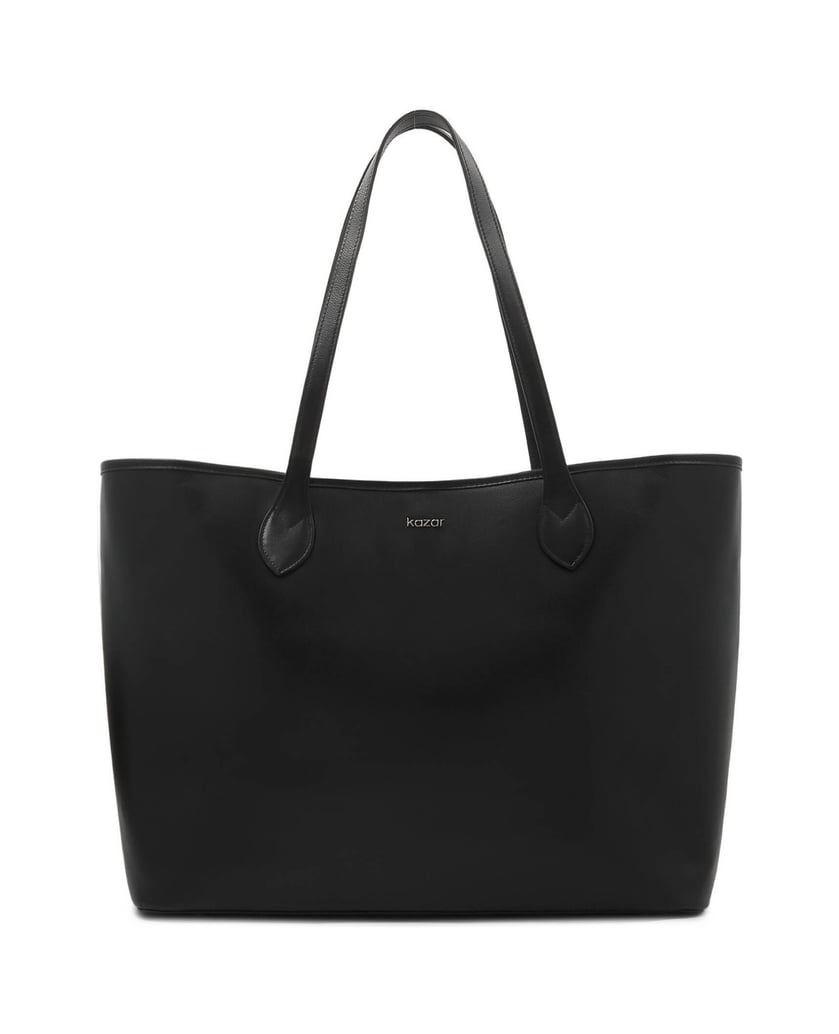 Kazar-Capacious-black-shoulder-bag-černá