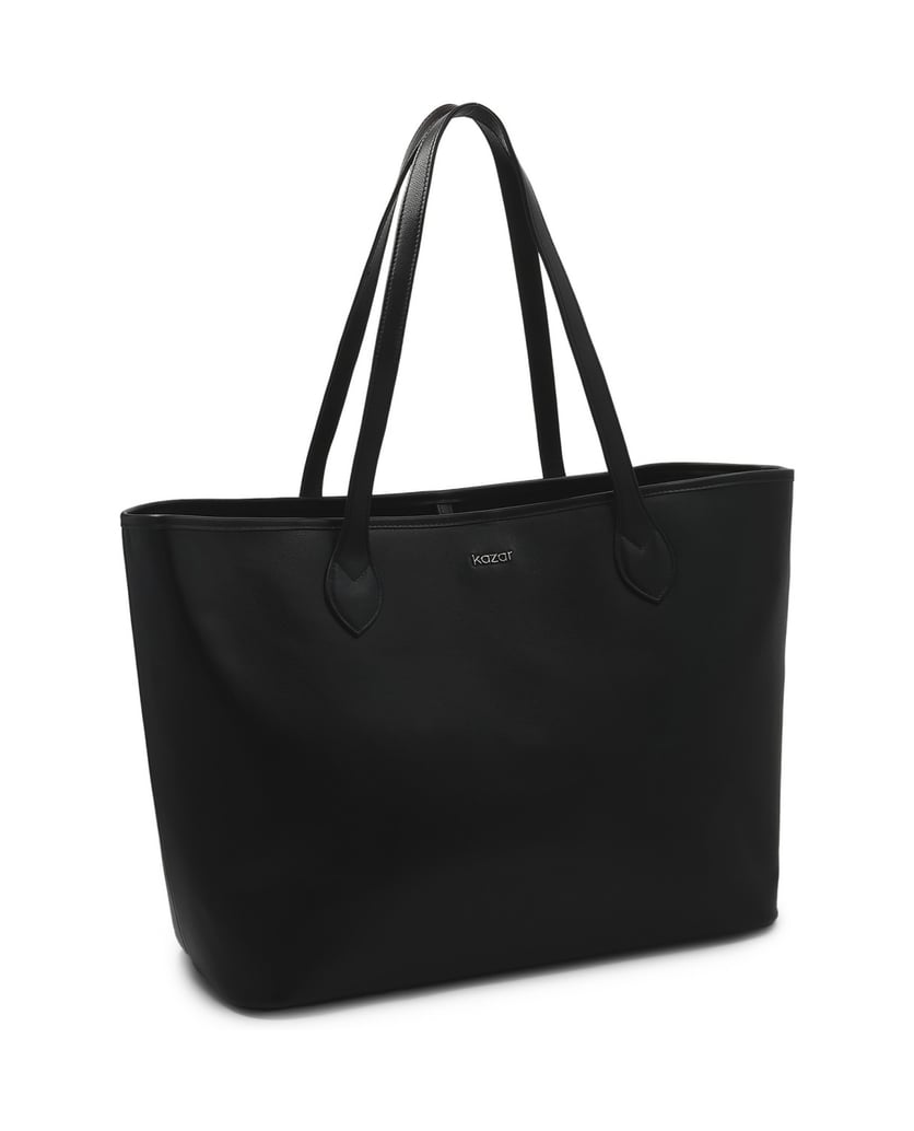 Kazar-Capacious-black-shoulder-bag-černá