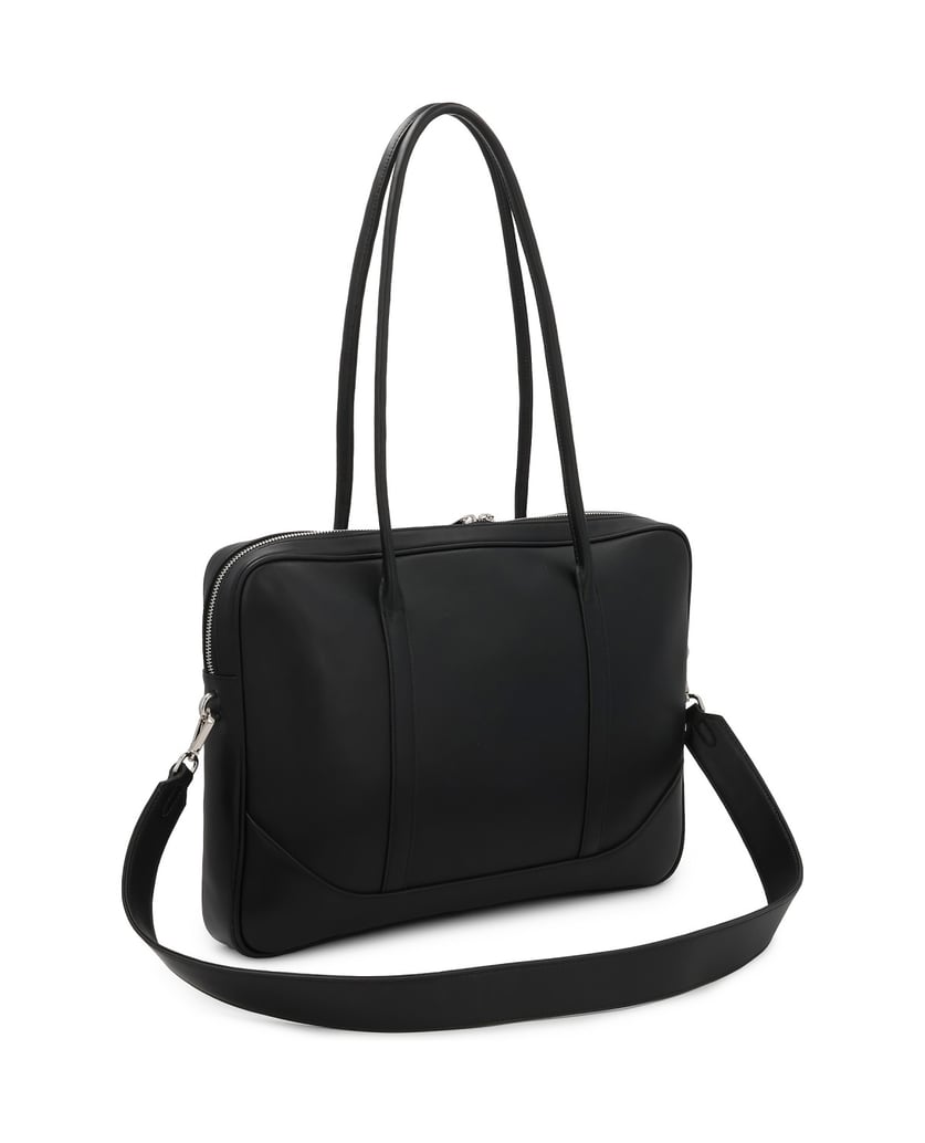 Kazar-Classic-black-leather-laptop-bag-černá