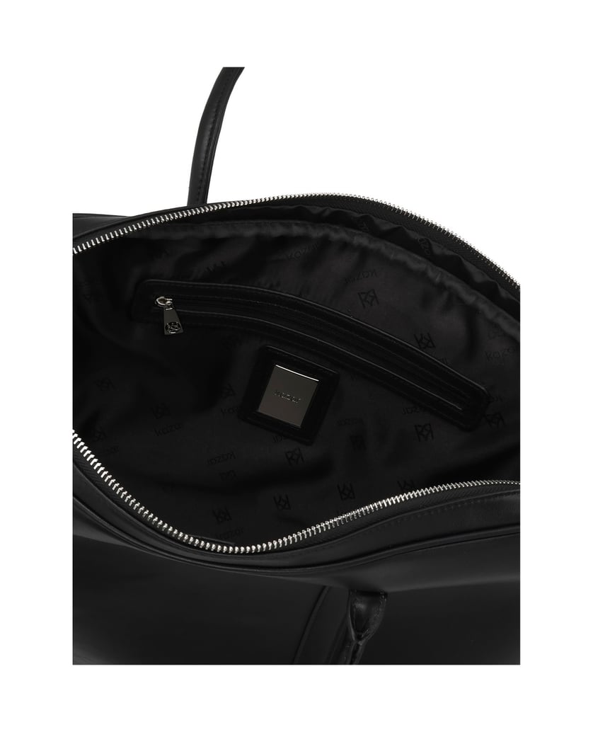 Kazar-Classic-black-leather-laptop-bag-černá
