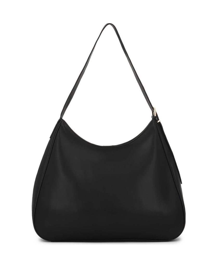 Kazar-Elegant-black-leather-handbag-with-trapezoidal-shape-čierna