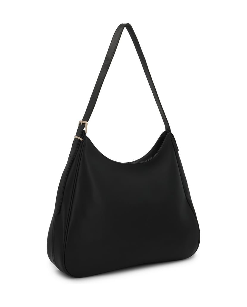 Kazar-Elegant-black-leather-handbag-with-trapezoidal-shape-čierna